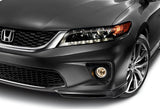 For 2013-2015 Honda Accord Coupe HFP-Style Carbon Style Look Front Bumper Body Splitter Spoiler Lip 2PCS