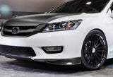 For 2013 - 2015 Honda Accord HFP-Style Front Bumper Body Splitter Spoiler Lip 2PCS -Carbon Fiber Look