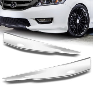 For 2013 - 2015 Honda Accord HFP-Style Front Bumper Body Splitter Spoiler Lip 2PCS -Painted White