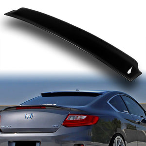 Rear Window Roof Visor Wing Spoiler For 2013 - 2017 Honda Accord 2DR / Coupe -Smoke Acrylic