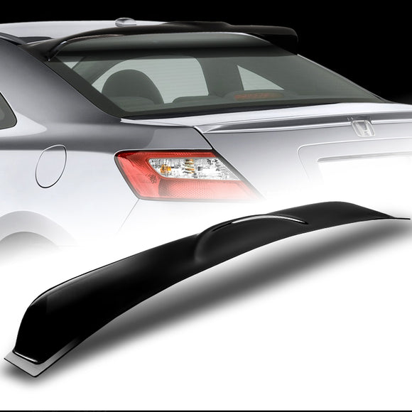 Rear Window Roof Visor Wing Spoiler For 2006-2011 Honda Civic 2-DR / Coupe -Smoke Acrylic