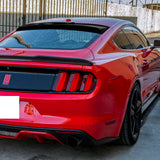 Rear Window Roof Visor Wing Spoiler For 2015-2020 Ford Mustang 2-DR / Coupe -Black ABS