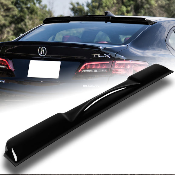 Rear Window Roof Visor Wing Spoiler For 2015-2020 Acura TLX -Black ABS