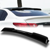 Rear Window Roof Visor Wing Spoiler For 2014-2021 Infiniti Q50 -Black ABS