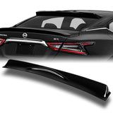 Rear Window Roof Visor Wing Spoiler For 2016-2023 Nissan Maxima -Black ABS