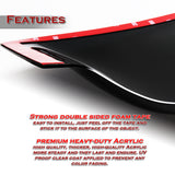 Rear Window Roof Visor Wing Spoiler For 2016-2018 Chevrolet Camaro 2-DR / Coupe -Smoke Acrylic