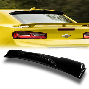 Rear Window Roof Visor Wing Spoiler For 2016-2018 Chevrolet Camaro 2-DR / Coupe -Smoke Acrylic