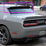 Rear Window Roof Visor Wing Spoiler For 2008-2023 Dodge Challenger -Smoke Acrylic