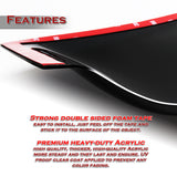 Rear Window Roof Visor Wing Spoiler For 2016-2020 Kia Optima -Black ABS