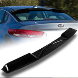 Rear Window Roof Visor Wing Spoiler For 2016-2020 Kia Optima -Black ABS