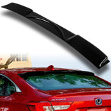 Rear Window Roof Visor Wing Spoiler For 2018-2022 Honda Accord 4-DR / Sedan -Black ABS