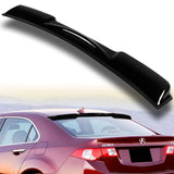 Rear Window Roof Visor Wing Spoiler For 2009-2014 Acura TSX -Black ABS