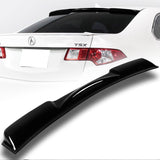 Rear Window Roof Visor Wing Spoiler For 2009-2014 Acura TSX -Black ABS