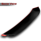 Rear Window Roof Visor Wing Spoiler For 2006 - 2015 Honda Civic 4DR / Sedan -Black ABS