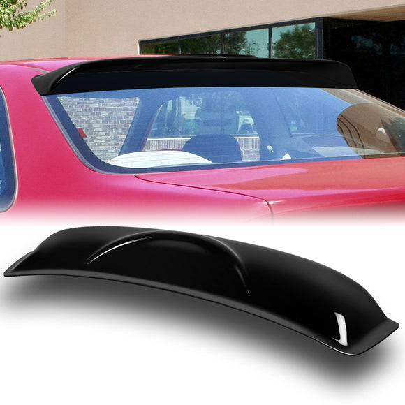 Rear Window Roof Visor Wing Spoiler For 1992-1995 Honda Civic 2-DR / Coupe -Black ABS