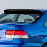 Rear Window Roof Visor Wing Spoiler For 1996 - 2000 Honda Civic 2DR / Coupe -Black ABS