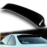 Rear Window Roof Visor Wing Spoiler For 1996 - 2000 Honda Civic 2DR / Coupe -Black ABS