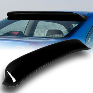 Rear Window Roof Visor Wing Spoiler For 1996 - 2000 Honda Civic 2DR / Coupe -Black ABS