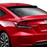 Rear Window Roof Visor Wing Spoiler For 2012 - 2015 Honda Civic 2DR / Coupe -Black ABS