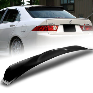 Rear Window Roof Visor Wing Spoiler For 2004-2008 Acura TSX -Black ABS