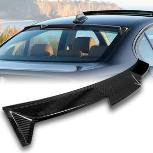 Rear Window Roof Visor Wing Spoiler For 2005-2011 BMW E90 3-Series 4-DR / Sedan -Real Carbon Fiber