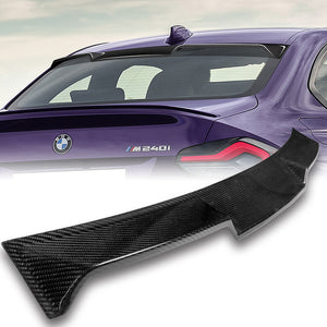 V-Style Rear Window Roof Visor Wing Spoiler For 2022-2024 BMW G42 2-Series 2-DR / Coupe -Real Carbon Fiber