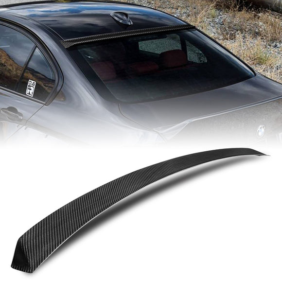 Rear Window Roof Visor Wing Spoiler For 2012-2018 BMW F30 F80 3-Series 4-DR / Sedan -Real Carbon Fiber