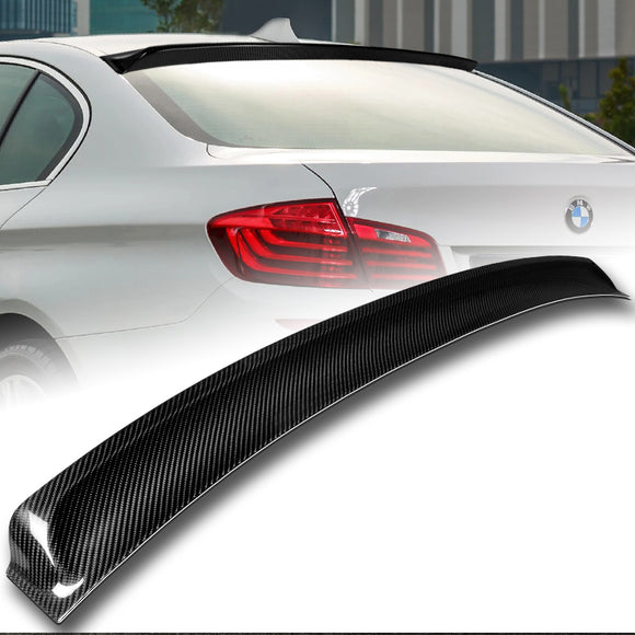 Rear Window Roof Visor Wing Spoiler For 2011-2016 BMW F10 5-Series 4-DR / Sedan -Real Carbon Fiber