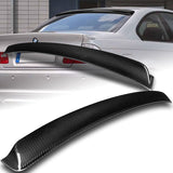 STP-Style Rear Trunk Lip Duckbill Spoiler Wing For 1999-2005 BMW E46 M3 3-Series 2-DR / Coupe + Roof Visor -Real Carbon Fiber