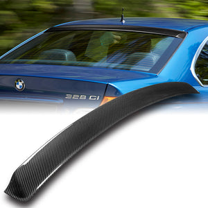 Rear Window Roof Visor Wing Spoiler For 1999-2005 BMW E46 3-Series 4-DR / Sedan -Real Carbon Fiber