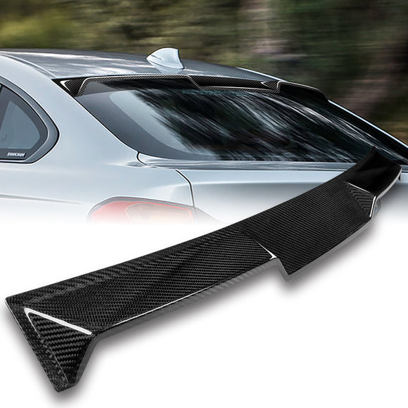 V-Style Rear Window Roof Visor Wing Spoiler For 2015-2020 BMW F36 4-Series Gran Coupe -Real Carbon Fiber