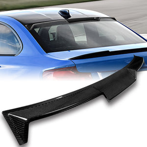 V-Style Rear Window Roof Visor Wing Spoiler For 2014-2021 BMW F22 F87 2-Series 2-DR / Coupe -Real Carbon Fiber