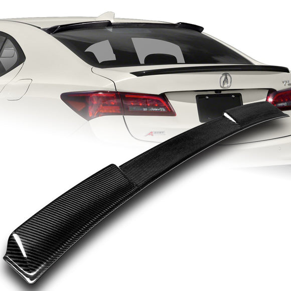 STP-Style Rear Window Roof Visor Wing Spoiler For 2015-2020 Acura TLX -Real Carbon Fiber