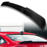 Rear Window Roof Visor Wing Spoiler For 2022-2023 Honda Civic 11th  4-DR / Sedan -Real Carbon Fiber