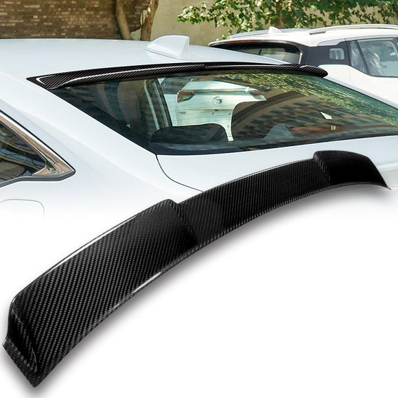 Rear Window Roof Visor Wing Spoiler For 2022-2023 Honda Civic 11th  4-DR / Sedan -Real Carbon Fiber