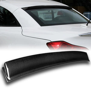 Rear Window Roof Visor Wing Spoiler For 2008 - 2013 Infiniti G37 2-DR / Coupe -Real Carbon Fiber