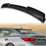 Rear Window Roof Visor Wing Spoiler For 2014 - 2021 Infiniti Q50 -Real Carbon Fiber