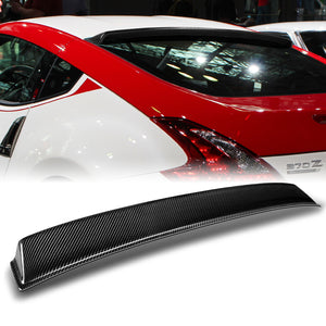 Rear Window Roof Visor Wing Spoiler For 2009 - 2020 Nissan 370Z -Real Carbon Fiber