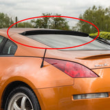 STP-Style Rear Window Roof Visor Wing Spoiler For 2003 - 2008 Nissan 350Z Z33 -Real Carbon Fiber