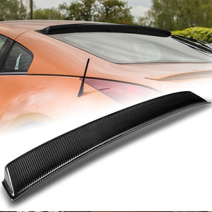 STP-Style Rear Window Roof Visor Wing Spoiler For 2003 - 2008 Nissan 350Z Z33 -Real Carbon Fiber