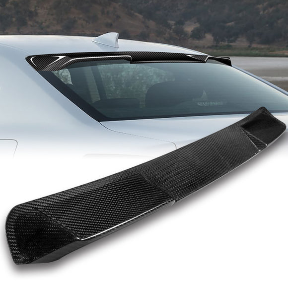 V-Style Rear Window Roof Visor Wing Spoiler For 2013-2020 Lexus GS300 GS350 GSF -Real Carbon Fiber