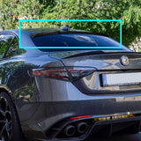 Rear Window Roof Visor Wing Spoiler For 2017 - 2023 Alfa Romeo Giulia VIP -Real Carbon Fiber