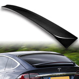 Rear Window Roof Visor Wing Spoiler For 2016 - 2023 Tesla Model X SUV -Real Carbon Fiber