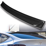 Rear Window Roof Visor Wing Spoiler For 2020 - 2024 Tesla Model Y -Real Carbon Fiber