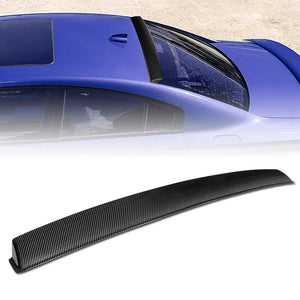 Rear Window Roof Visor Wing Spoiler For 2011 - 2023 Dodge Charger -Real Carbon Fiber