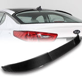 V-Style Rear Window Roof Visor Wing Spoiler For 2011 - 2015 Kia Optima K5 -Real Carbon Fiber