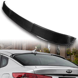 V-Style Rear Window Roof Visor Wing Spoiler For 2016 - 2020 Kia Optima K5 -Real Carbon Fiber