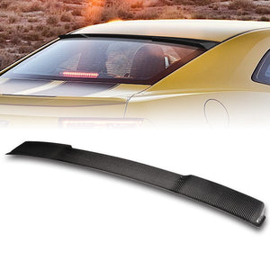 Rear Window Roof Visor Wing Spoiler For 2010 - 2015 Chevrolet Camaro Coupe -Real Carbon Fiber