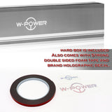 W-Power ABS VIP-Style Rear Widow Roof Visor Wing Spoiler For 2006-2013 Lexus IS250 IS350 IS-F Sedan -Pearl Black