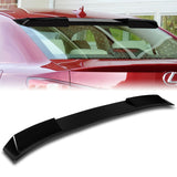 W-Power ABS VIP-Style Rear Widow Roof Visor Wing Spoiler For 2006-2013 Lexus IS250 IS350 IS-F Sedan -Pearl Black